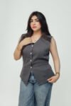 Silver line grey vest(6)